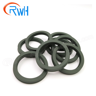 Materiale resistente dell'unità di elaborazione di Rod Seals Hydraulic Green Color del pistone dell'olio