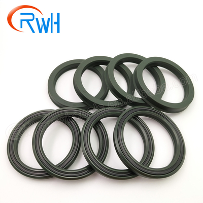 Materiale resistente dell'unità di elaborazione di Rod Seals Hydraulic Green Color del pistone dell'olio