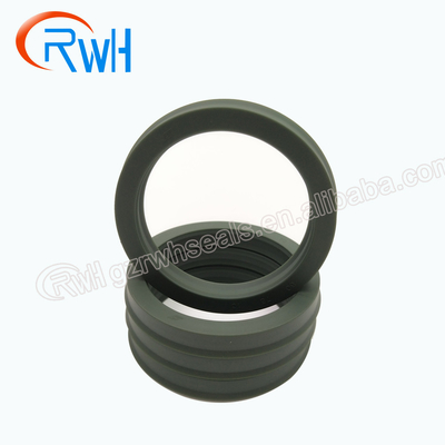 Materiale resistente dell'unità di elaborazione di Rod Seals Hydraulic Green Color del pistone dell'olio