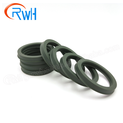 Materiale resistente dell'unità di elaborazione di Rod Seals Hydraulic Green Color del pistone dell'olio