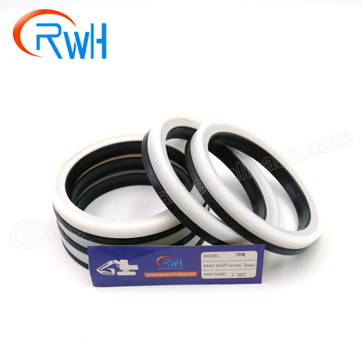 Guarnizione idraulica del regolatore della pista di OHM della guarnizione del pistone di colore bianco nero