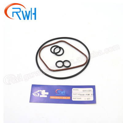 Riparazione Kit For Kawasaki K3V112 della pompa a ingranaggi del corredo/della guarnizione di Hydraulic Pilot Pump dell'escavatore