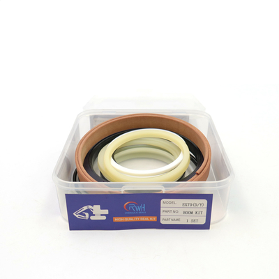 Corredi della guarnizione del cilindro idraulico del corredo PTFE della guarnizione di Hitachi di riparazione EX70