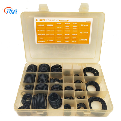 383 colore nero materiale di Hitachi O Ring Kit NBR 90/NBR 70 dei pc