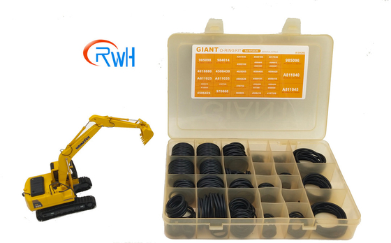 383 colore nero materiale di Hitachi O Ring Kit NBR 90/NBR 70 dei pc